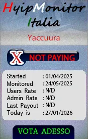 Banner monitoring per Yaccuura - Monitor Hyip Italia