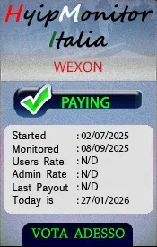 Banner monitoring per Wexon - Monitor Hyip Italia