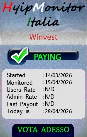 Banner monitoring per Winvest - Monitor Hyip Italia