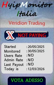 Banner monitoring per Veridion Trading - Monitor Hyip Italia
