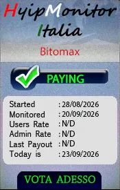 Banner monitoring per Bitomax - Monitor Hyip Italia